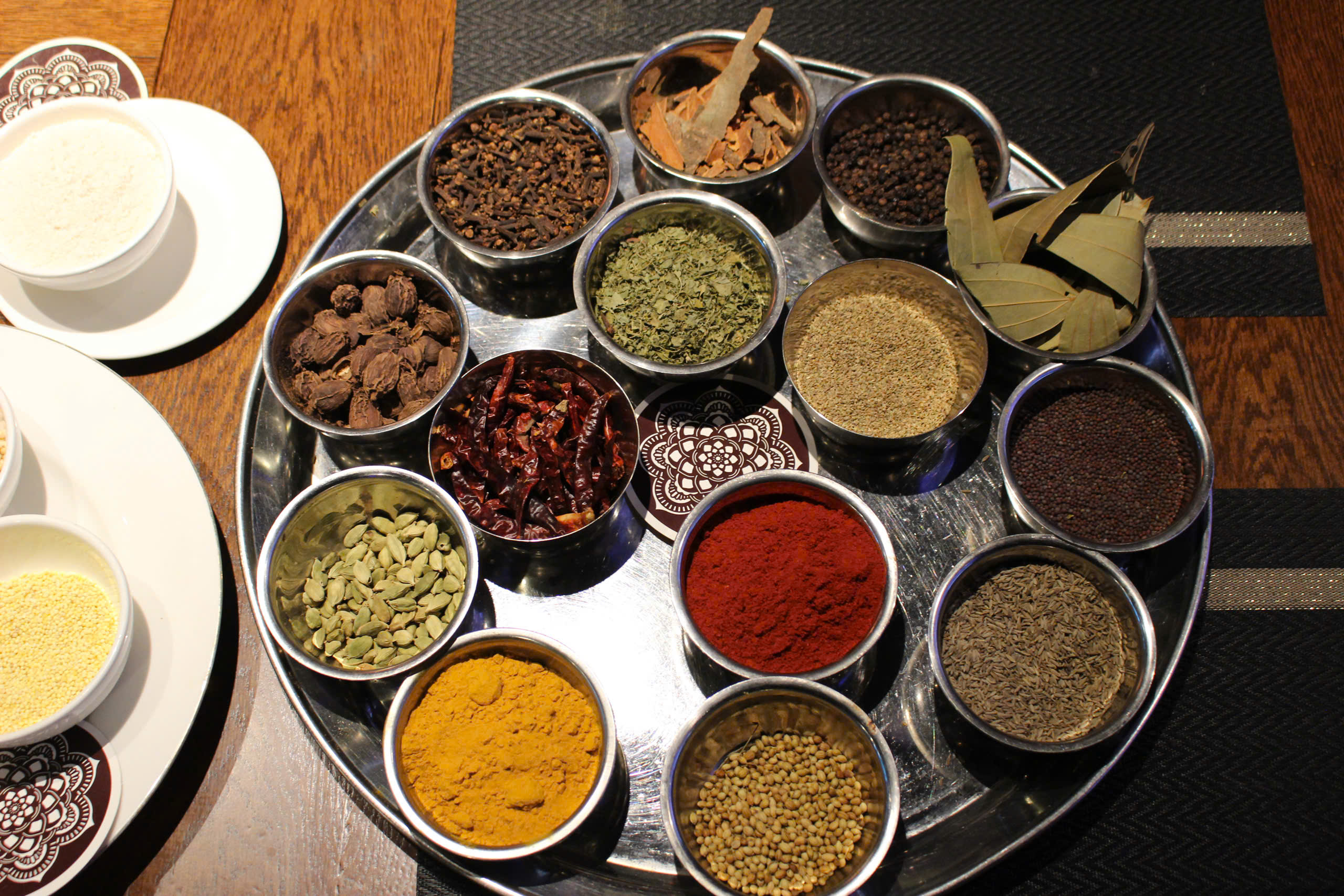 Indian spices used in cooking class in Ho Chi Minh City